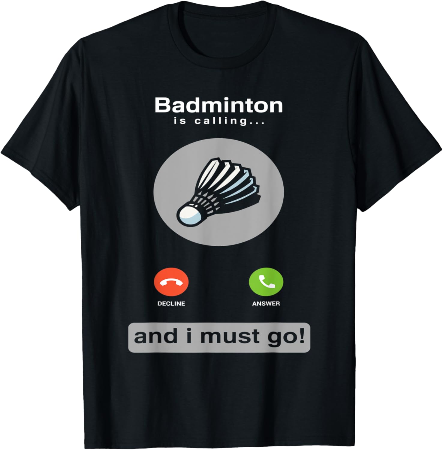 Badminton Quotes Short - Grappig badminton shirt badminton bellen citaat
