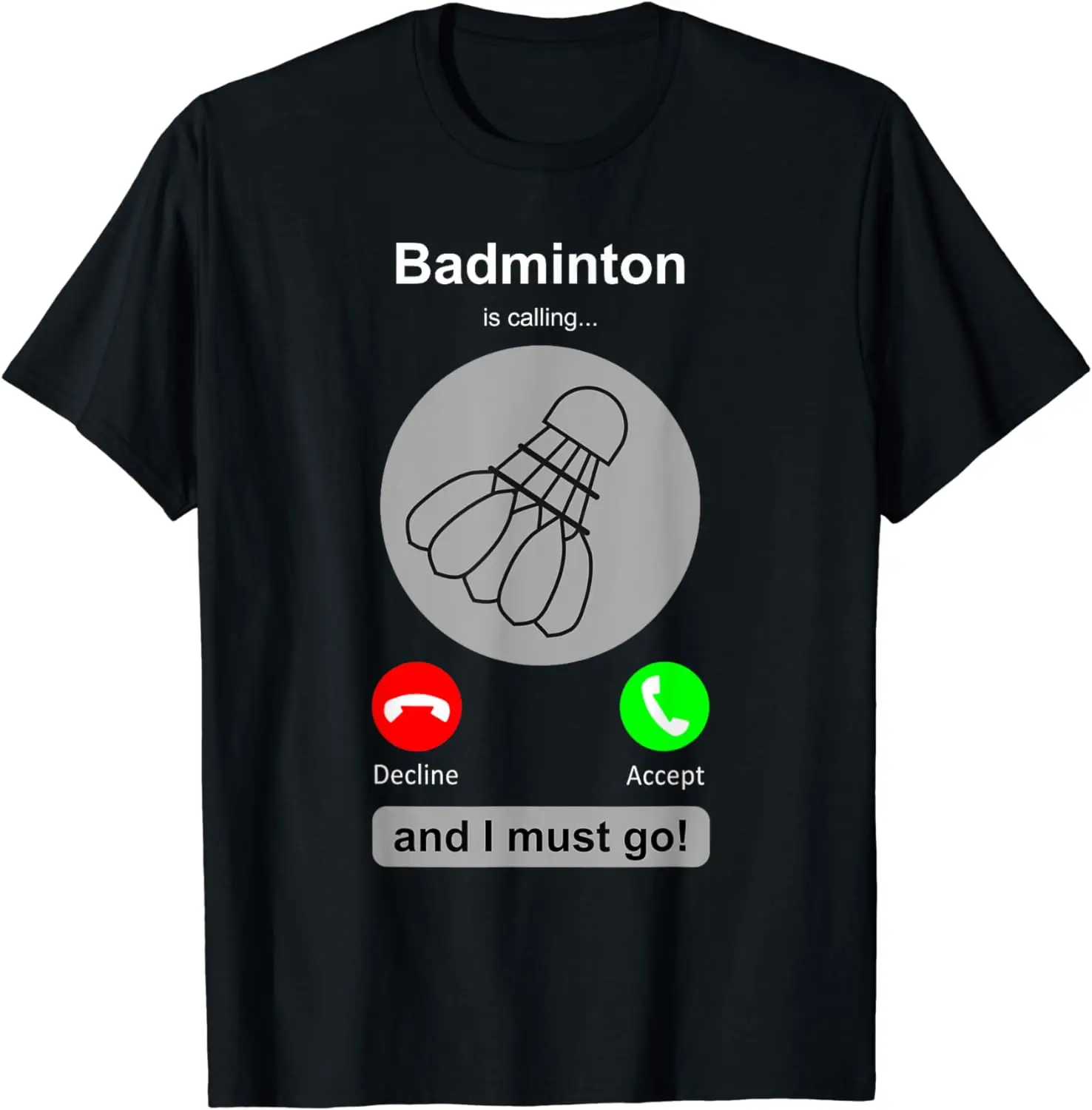 Badminton Quotes Short - Grappig Badminton Shirt Badminton Bellen Citaat
