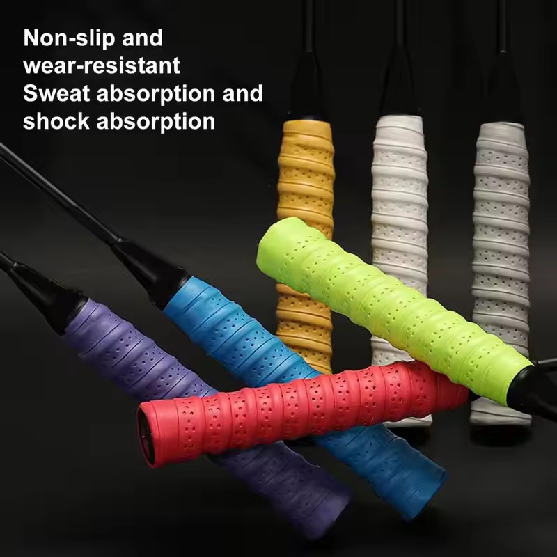 Badminton Grip Tape - Racketgrip Tennishandvat Leren omslag Premium geperforeerd