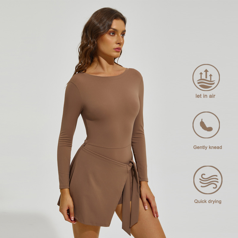 Dames tennisrok met lange mouw - Badminton Outfit recensie en prijs